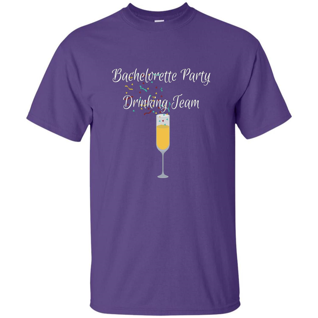 Bachelorette Party Drinking Team Bridal Wedding T-Shirt Purple