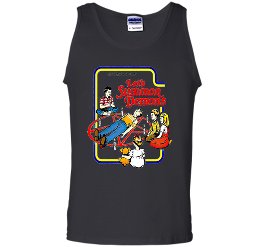Let's summon demons T-shirt funny T-shirt Black