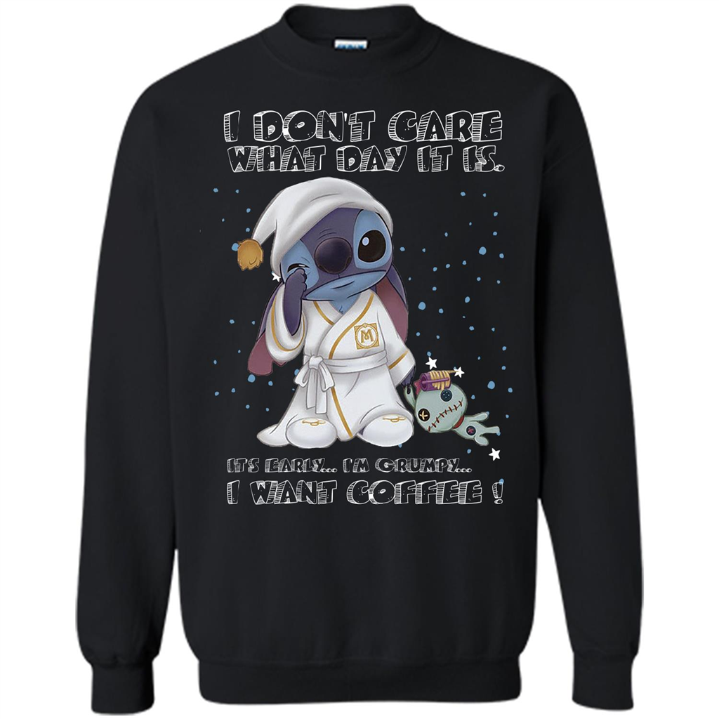 Coffee T-shirt I Don't Care What Day It Is It's Early I Want Coffee T-shirt Orange