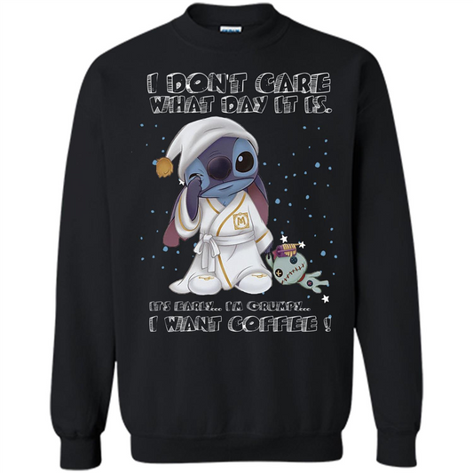 Coffee T-shirt I Don't Care What Day It Is It's Early I Want Coffee T-shirt Orange