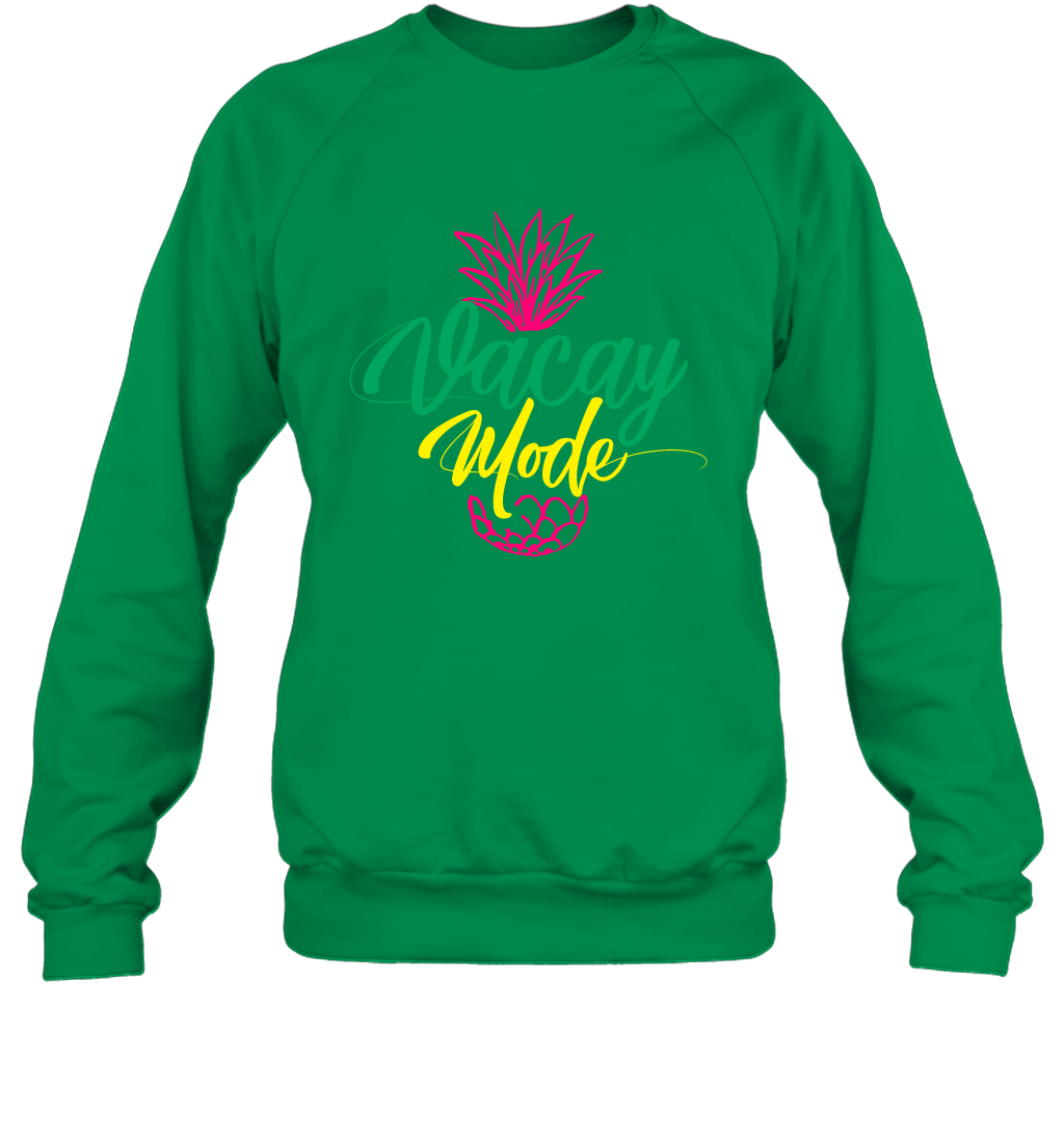 Vacay Mode Pineapple Summer Vacation Holiday Shirt Sweatshirt Sweatshirt Irish Green