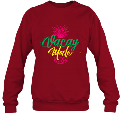 Vacay Mode Pineapple Summer Vacation Holiday Shirt Sweatshirt Sweatshirt Cardinal Red