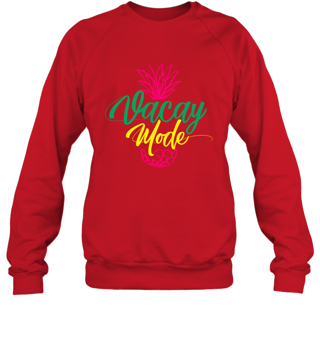 Vacay Mode Pineapple Summer Vacation Holiday Shirt Sweatshirt Sweatshirt Red
