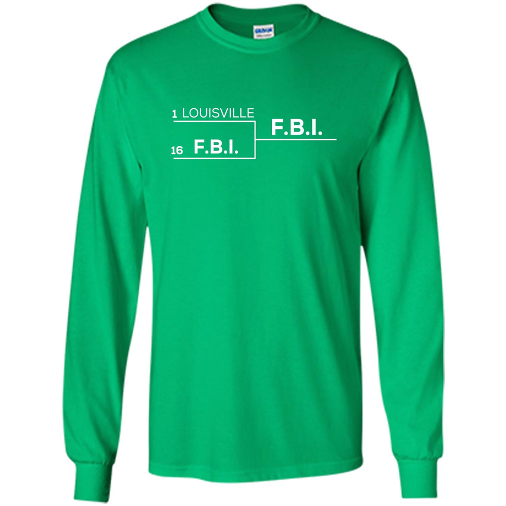Louisville vs FBI Bracket T-shirt Irish Green