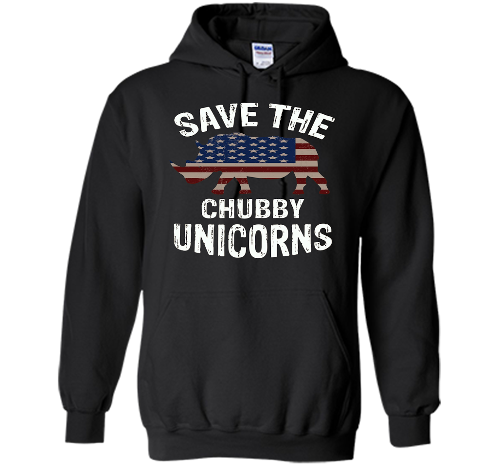 Save the Chubby Unicorns T-Shirt Funny t-shirt Black