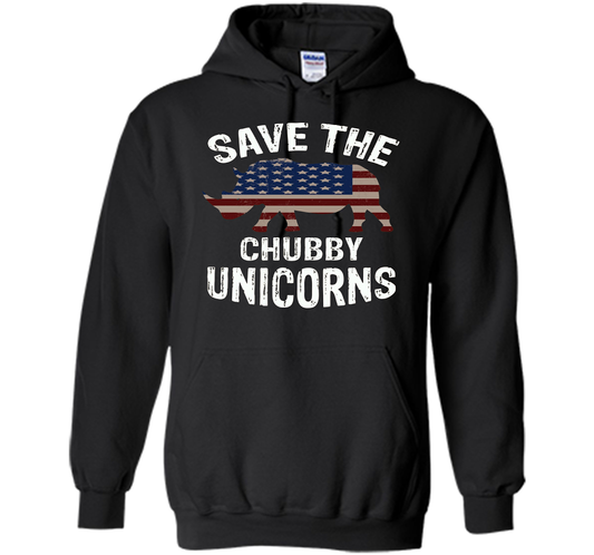 Save the Chubby Unicorns T-Shirt Funny t-shirt Black