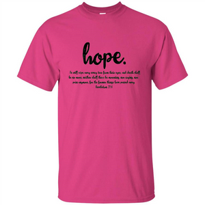 Hope Inspiration Tshirt With Bible Quote