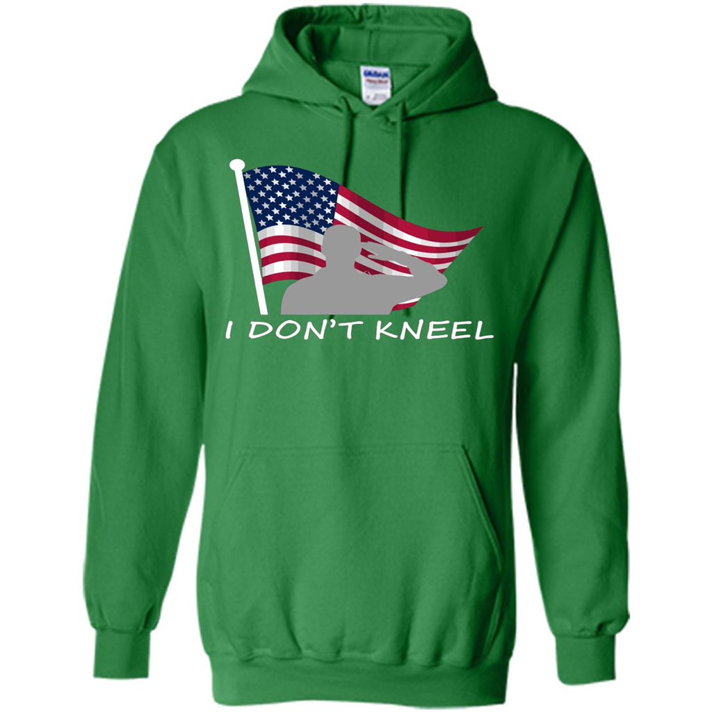 I Don't Kneel T-Shirt American Flag T-shirt Irish Green