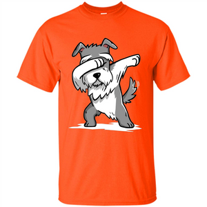 Schnauzer Cute Dabbing T-Shirt Funny Dab Dance Gift T-shirt