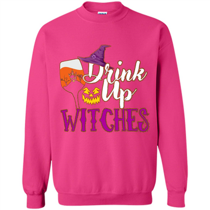 Drink Up Witches T Shirt Funny Halloween Costume Heliconia