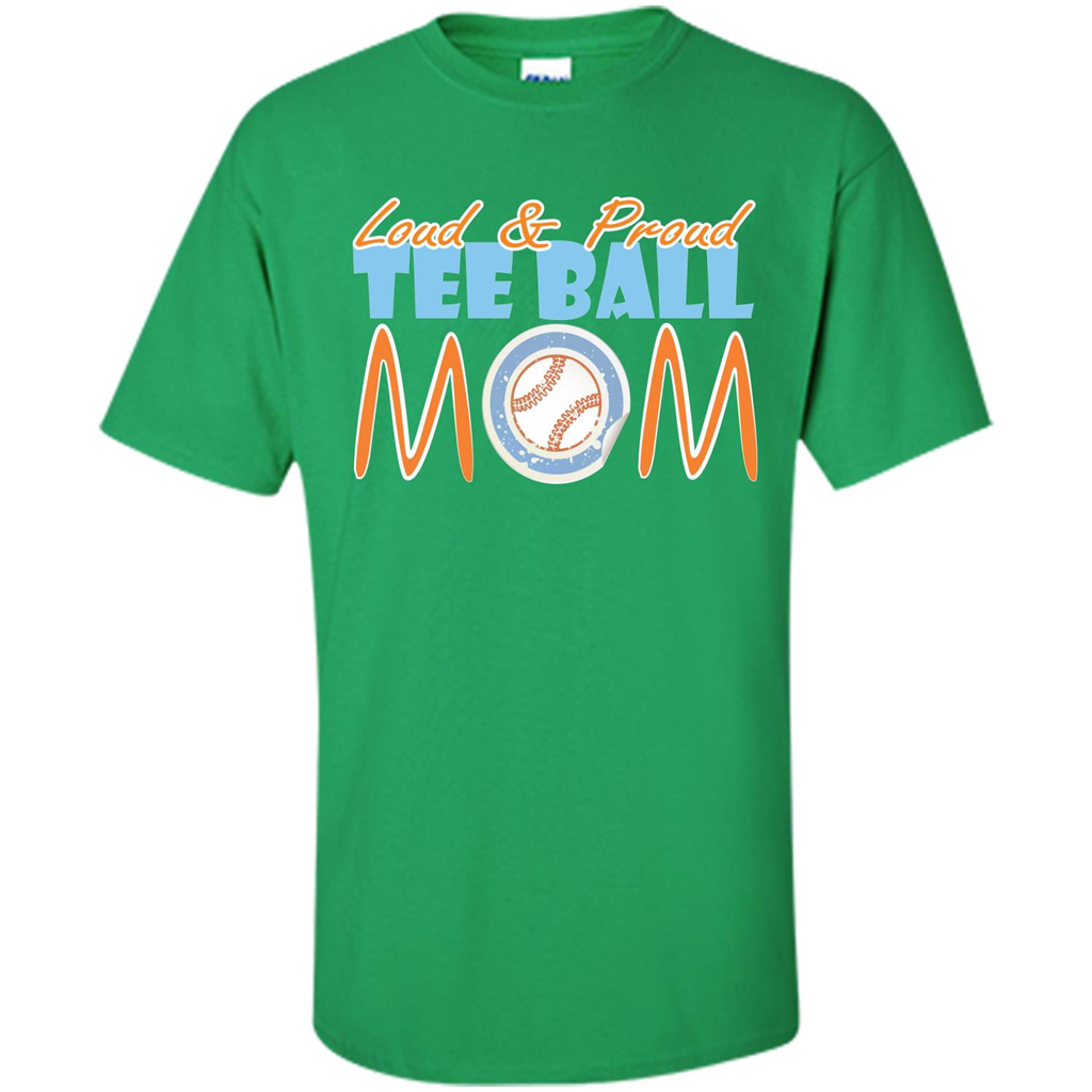 Softball Mommy T-shirt Loud And Proud Irish Green