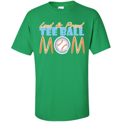 Softball Mommy T-shirt Loud And Proud Irish Green