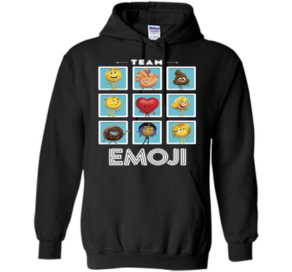 The Emoji Movie Team Emoji Panels Graphic T-Shirt shirt Black