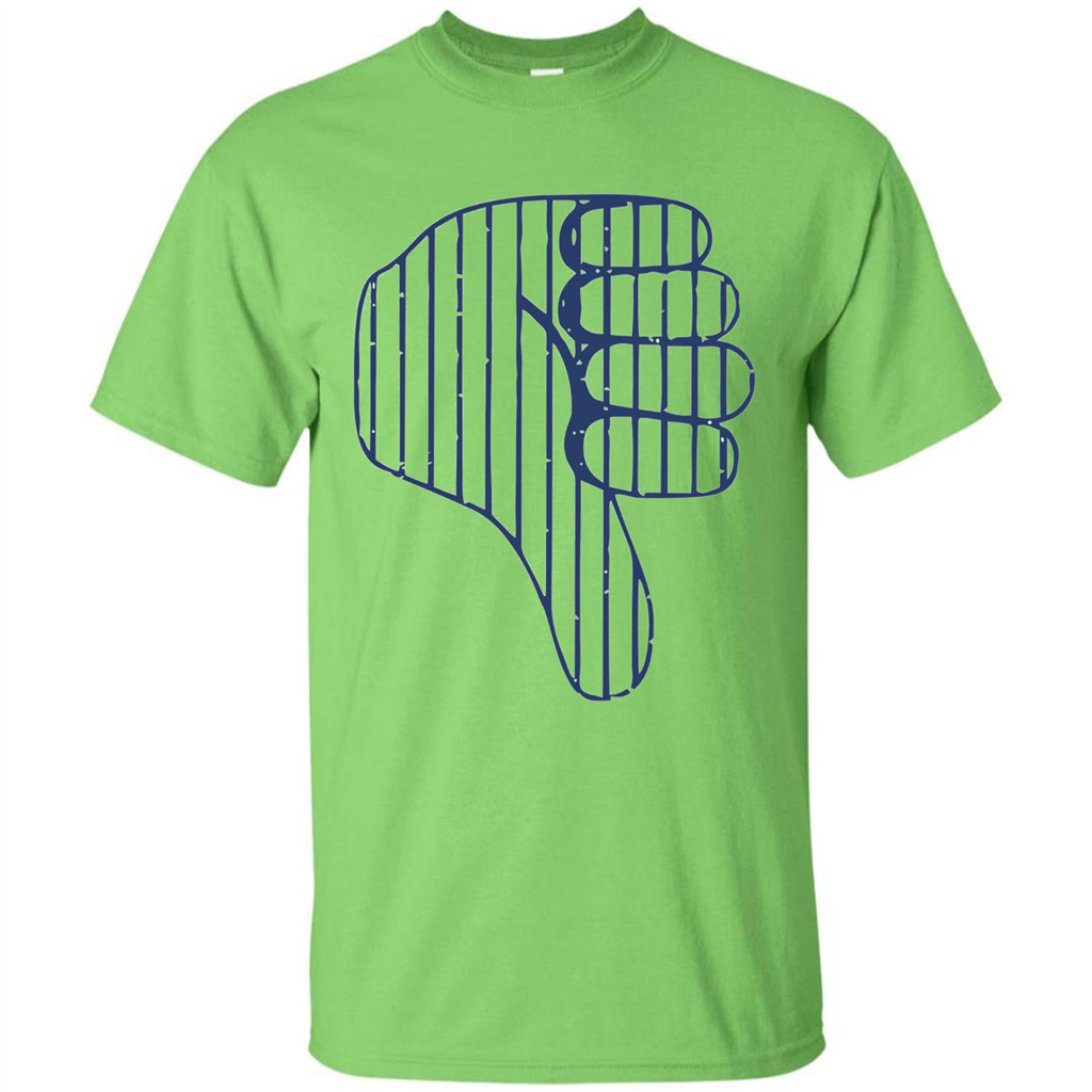 Baseball T-shirt Baseball Celebration Thumbs Down T-shirt Lime