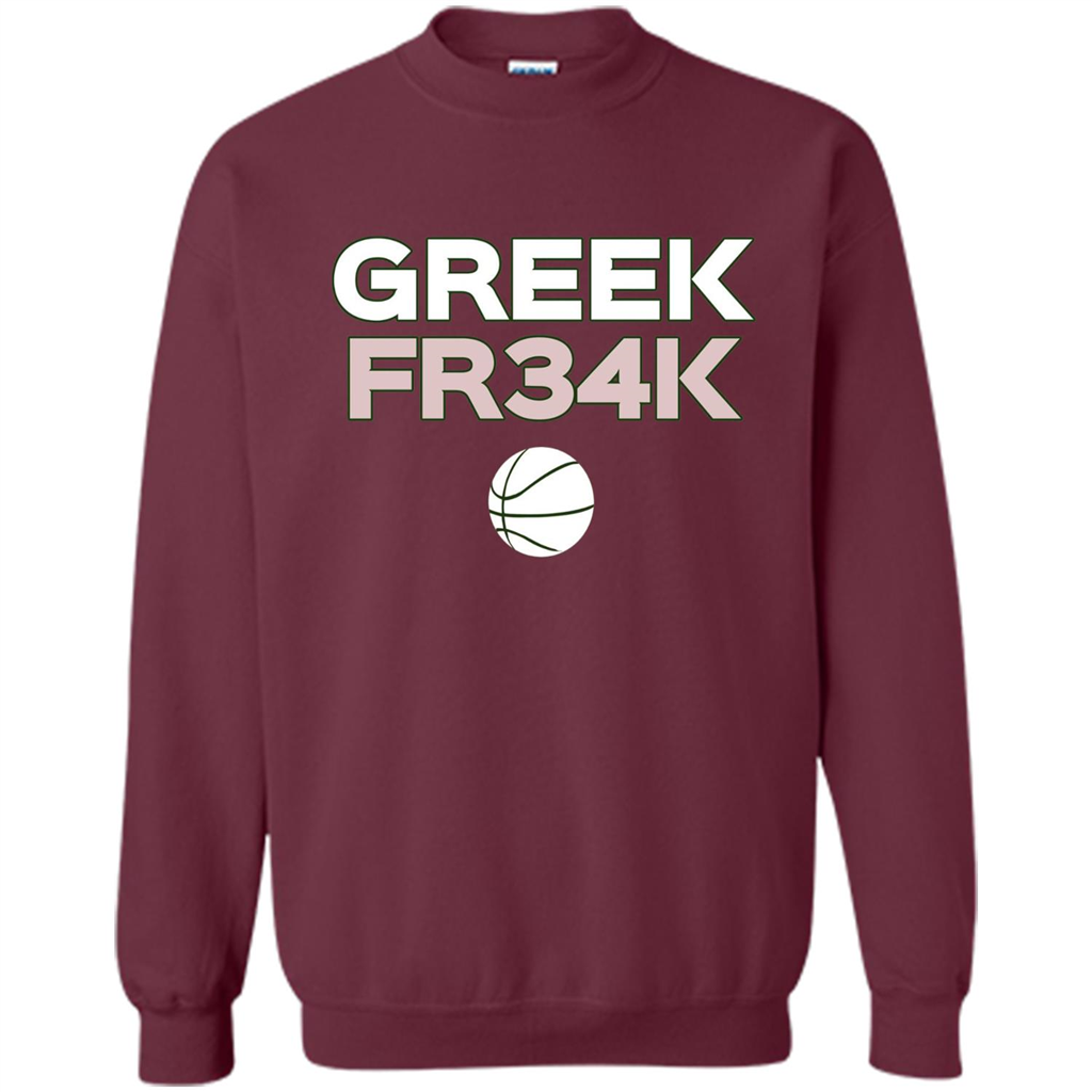 Greek Fr34K Basketball T-shirt Maroon