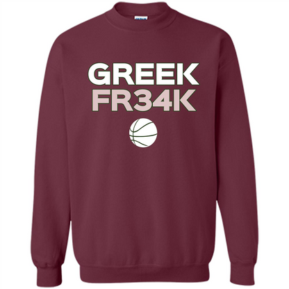 Greek Fr34K Basketball T-shirt Maroon