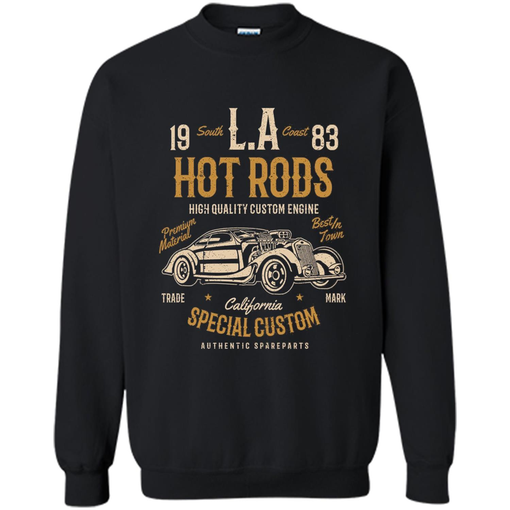 L.A. Hot Rods Classic Car T-shirt T-shirt Black