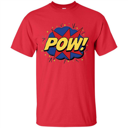 POW Comic Book Bubble T-shirt Red