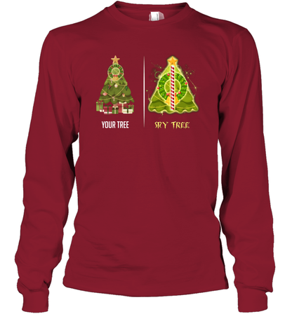Harry Potter Christmas Tree Long Sleeve T-Shirt Long Sleeve T-Shirt Cardinal Red