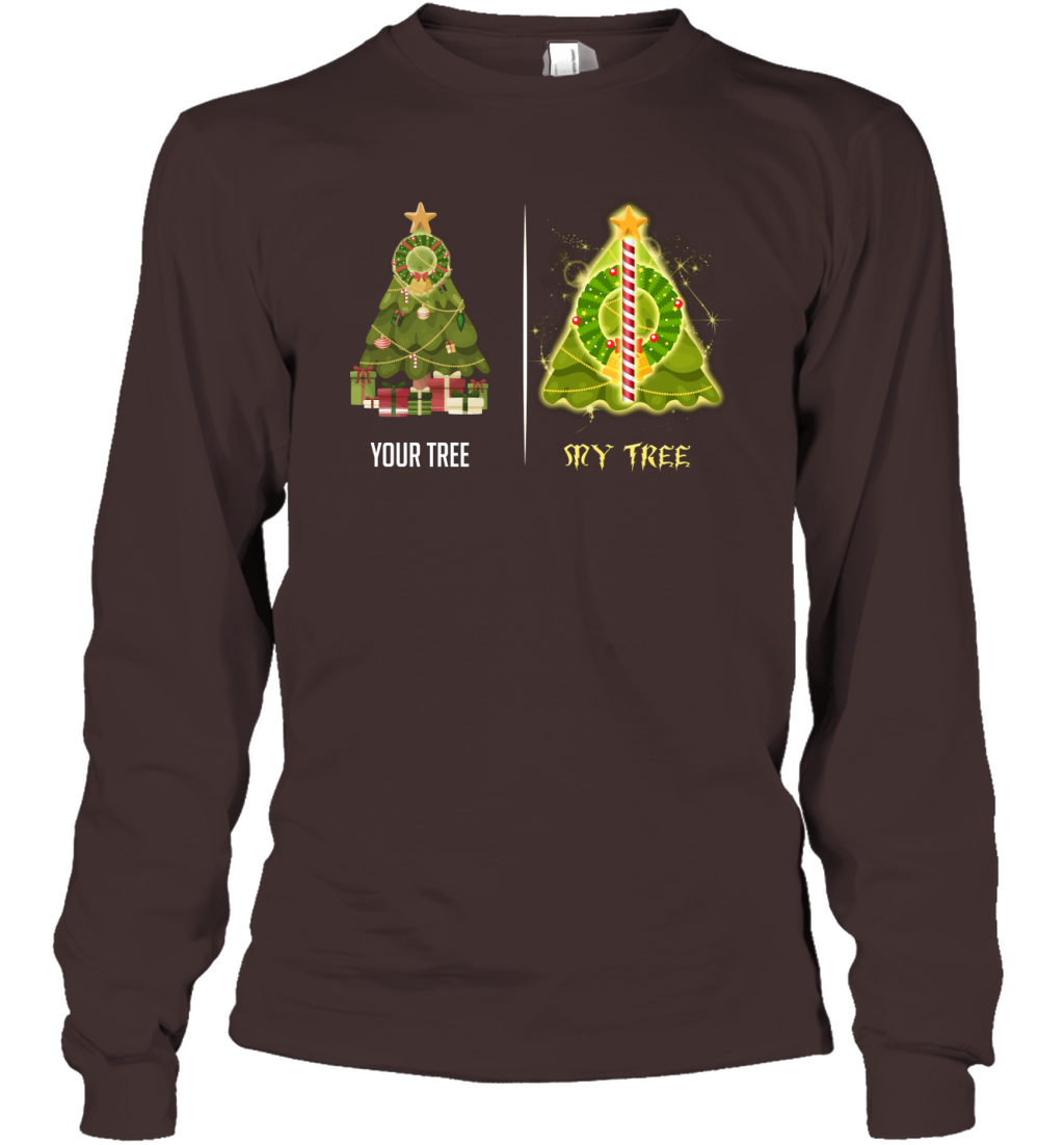 Harry Potter Christmas Tree Long Sleeve T-Shirt Long Sleeve T-Shirt Dark Chocolate