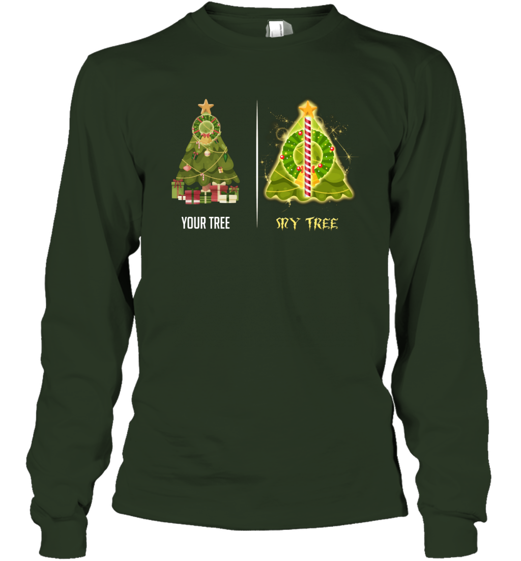 Harry Potter Christmas Tree Long Sleeve T-Shirt Long Sleeve T-Shirt Forest Green