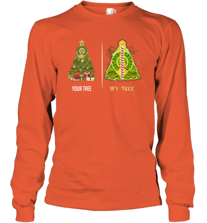 Harry Potter Christmas Tree Long Sleeve T-Shirt Long Sleeve T-Shirt Orange