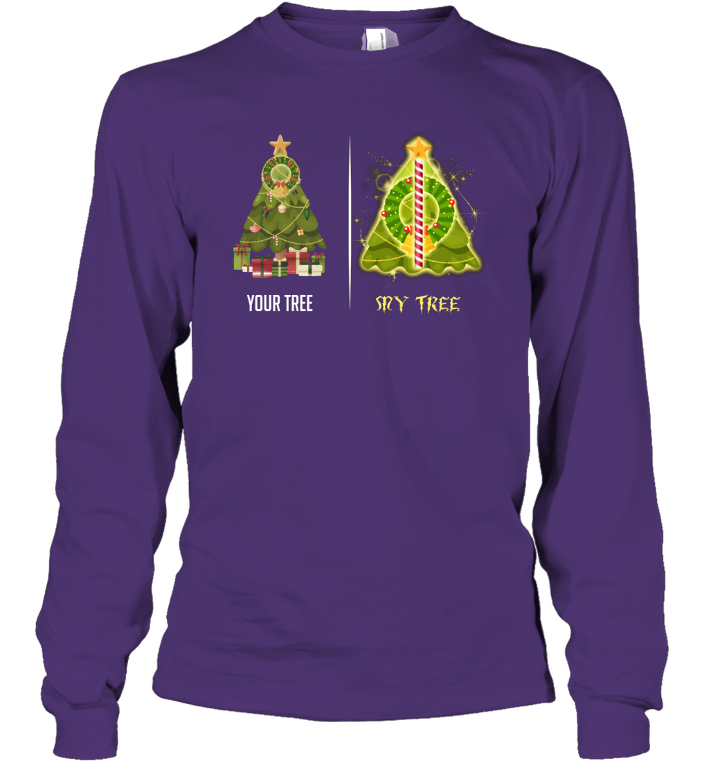 Harry Potter Christmas Tree Long Sleeve T-Shirt Long Sleeve T-Shirt Purple