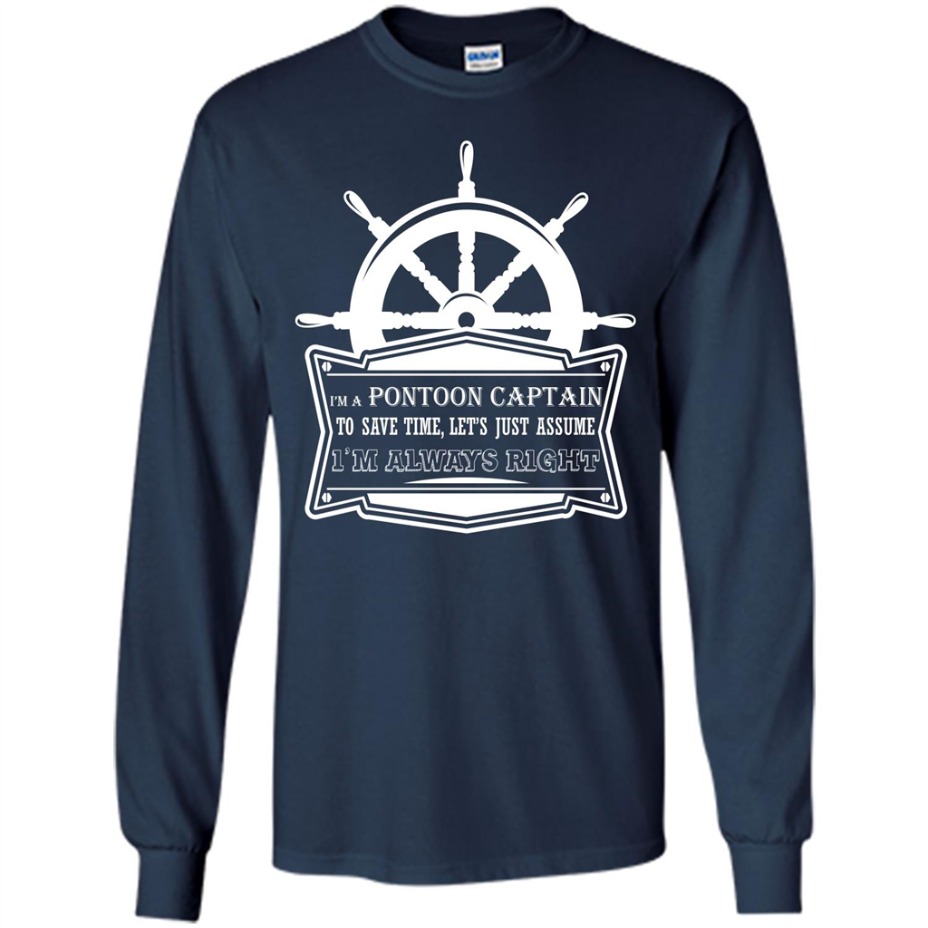 I'm A Pontoon Captain T-shirt Navy