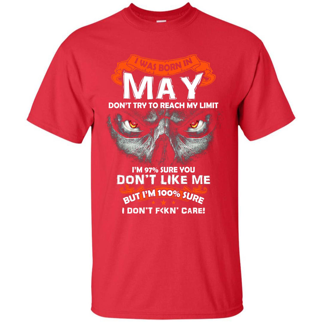 May T-shirt I Was Born In May T-shirt Red