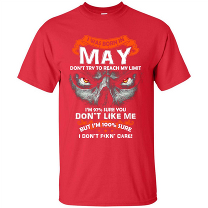 May T-shirt I Was Born In May T-shirt Red