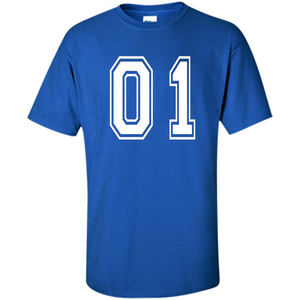 Sports Team School Numbers T-Shirt 01