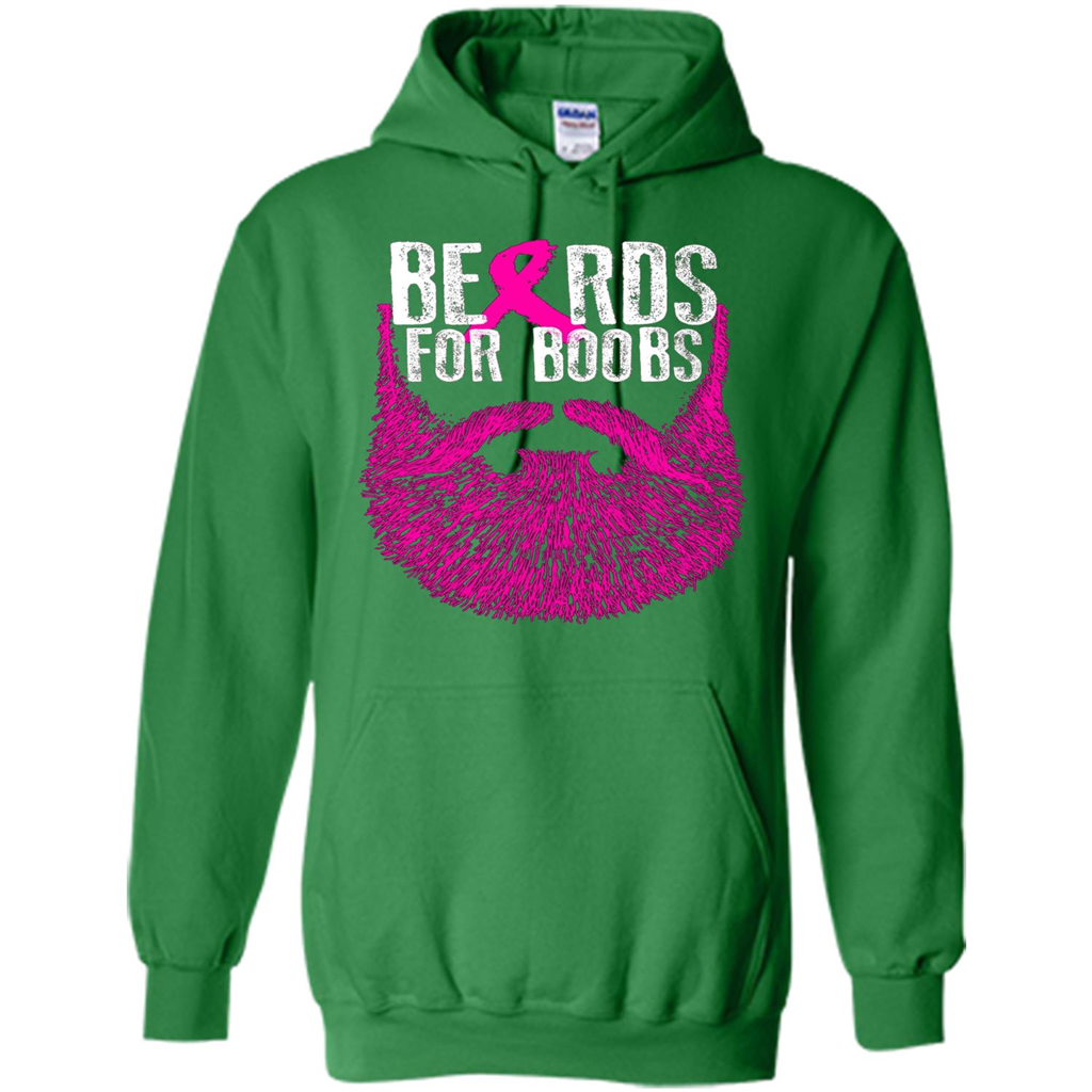 Beards For Boobs T-shirt Cancer Awareness T-shirt Irish Green