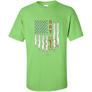 RRT - Respiratory Therapist American Flag T-shirt