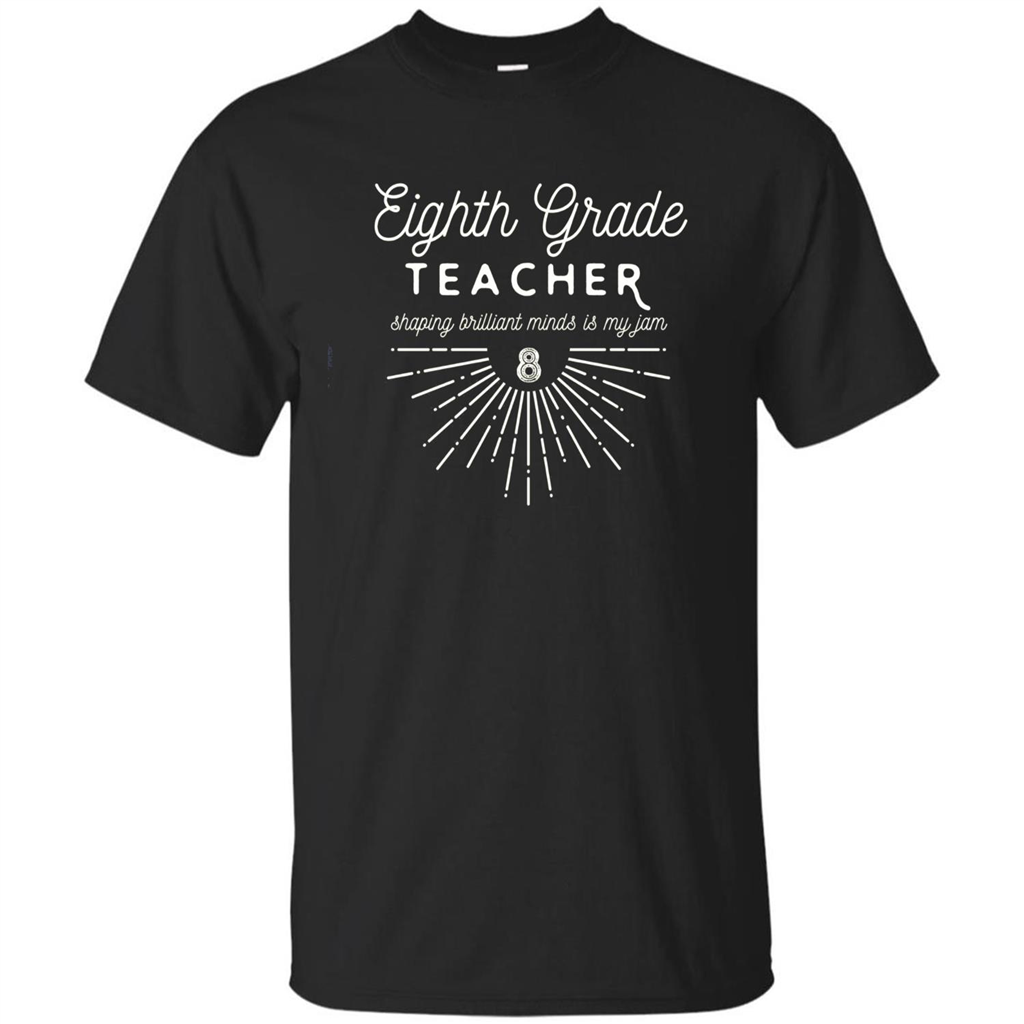 Teacher T-Shirts by F5 Eighth Grade Teacher T-shirt Black
