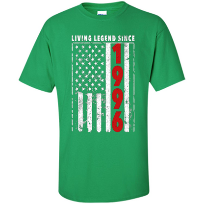 Happy Birthday Shirt Living Legend Since 1996 Irish Green