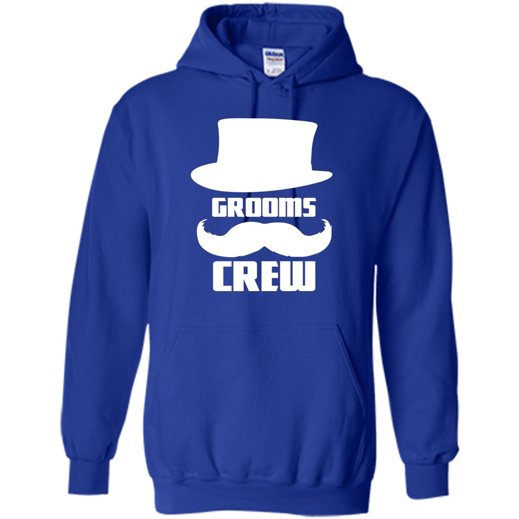 Grooms Crew T-shirt Funny Bachelor and Groom Party T-Shirt Royal