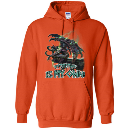 World of Warcraft T-shirt My Destiny Is My Own T-shirt Orange