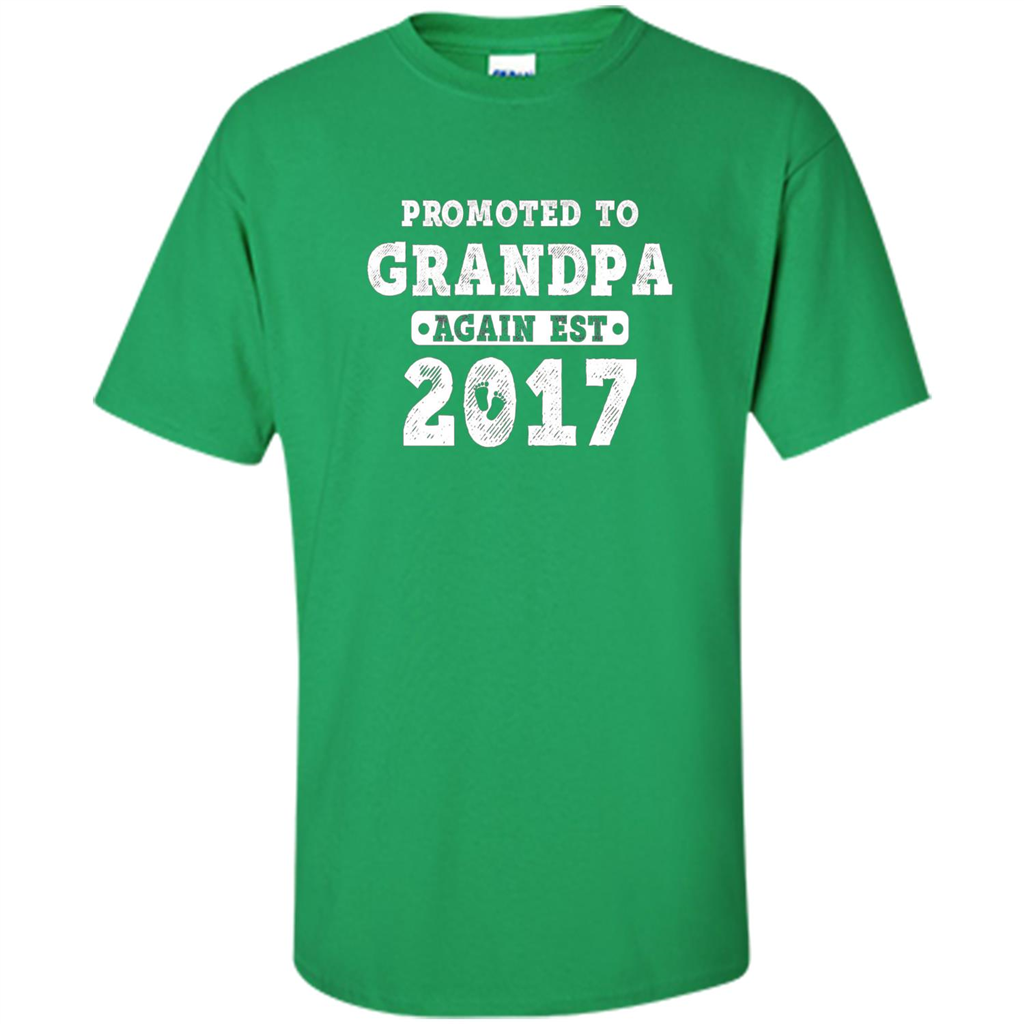 Men's Promoted to Grandpa Again Est. 2017 T-shirt