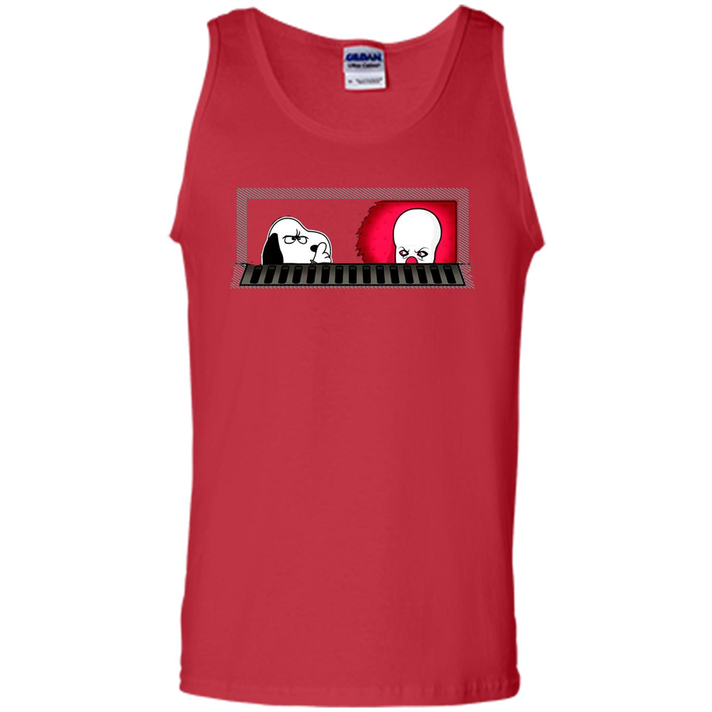 Movie T-shirt Snoopy Vs It T-shirt Red
