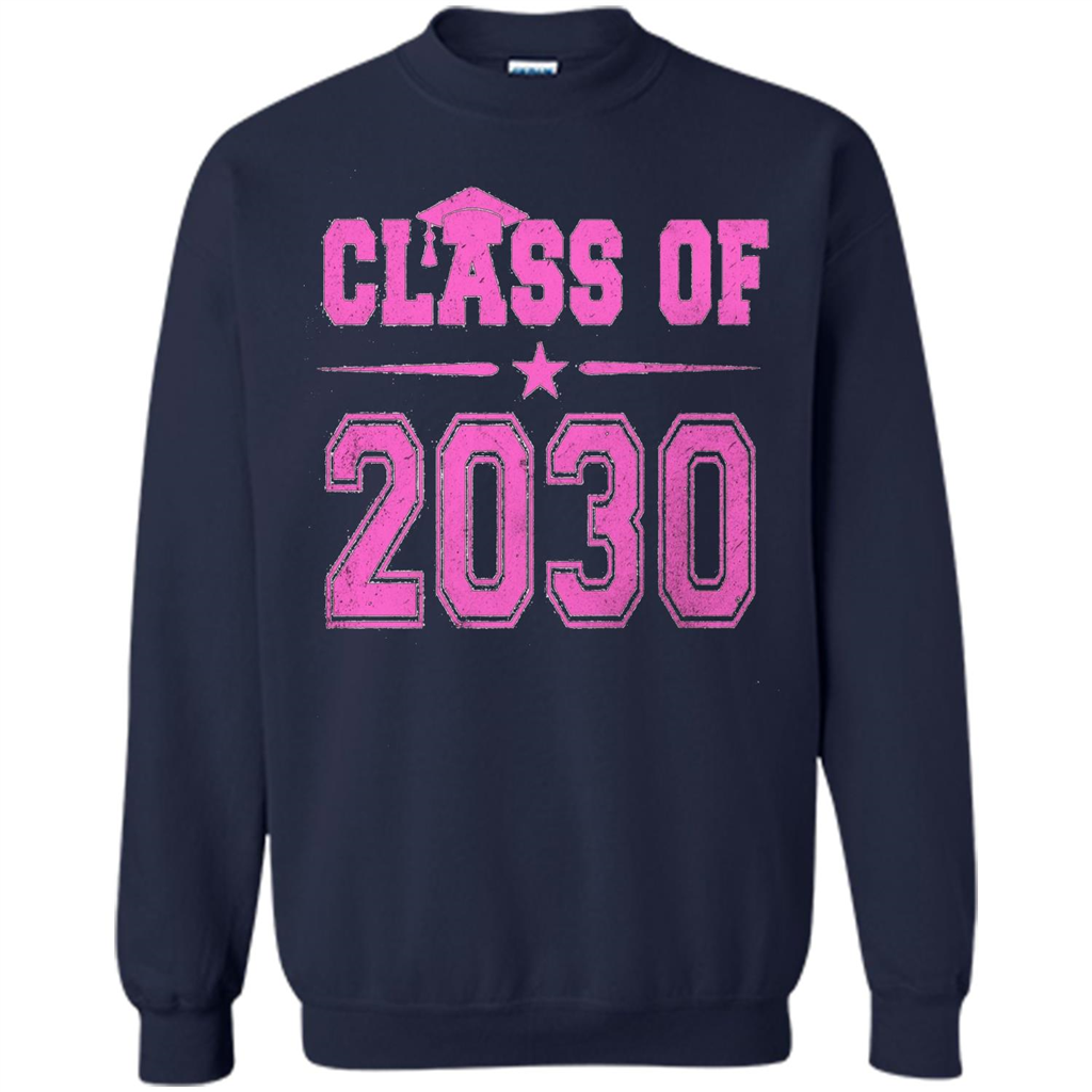 Class of 2030 Pink Girls T-shirt Navy