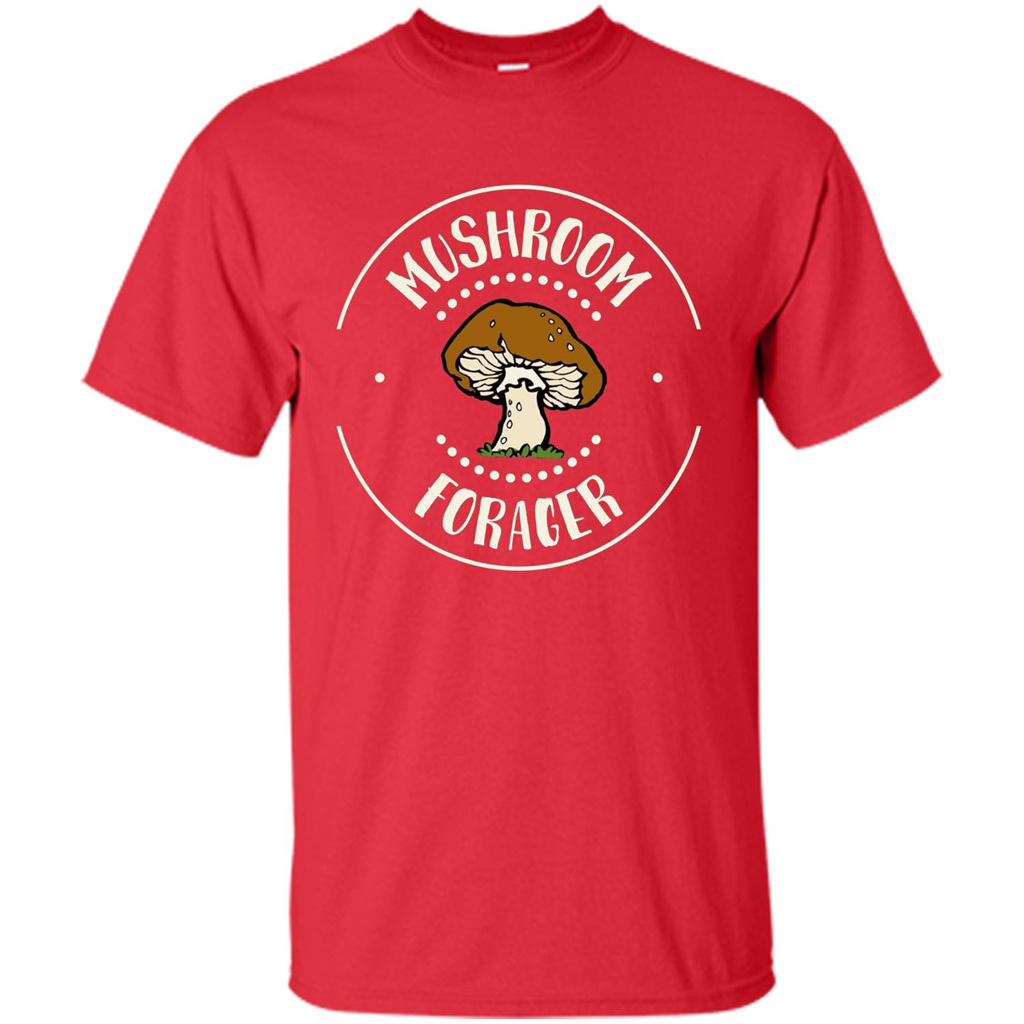 I Love Mushrooms T-shirt Mushroom Forager Red