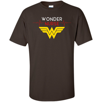 Nurse Lover. Wonder Nurse T-shirt Dark Chocolate