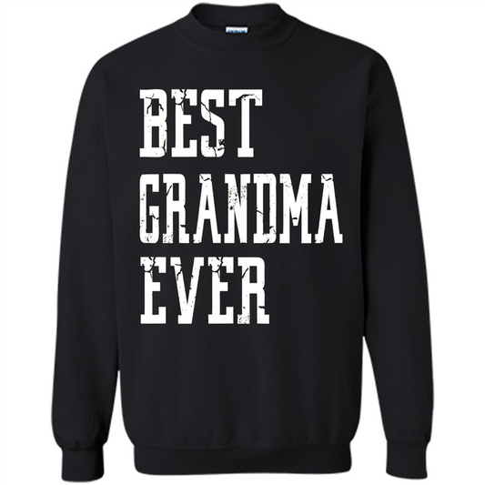 Best Grandma Ever T-Shirt - Grandparents Day T-shirt Black