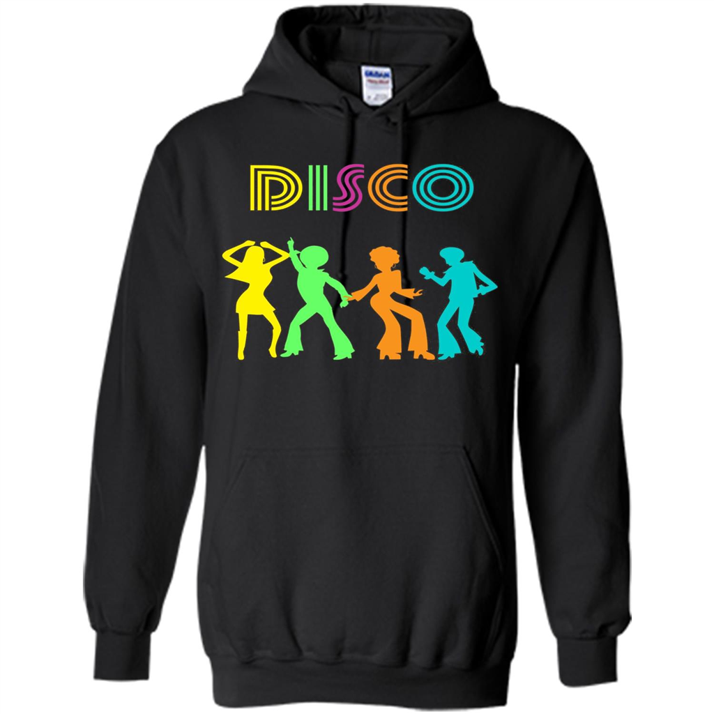 Disco Dancers Dancing Design T-shirt Black