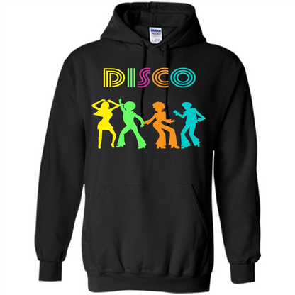 Disco Dancers Dancing Design T-shirt Black