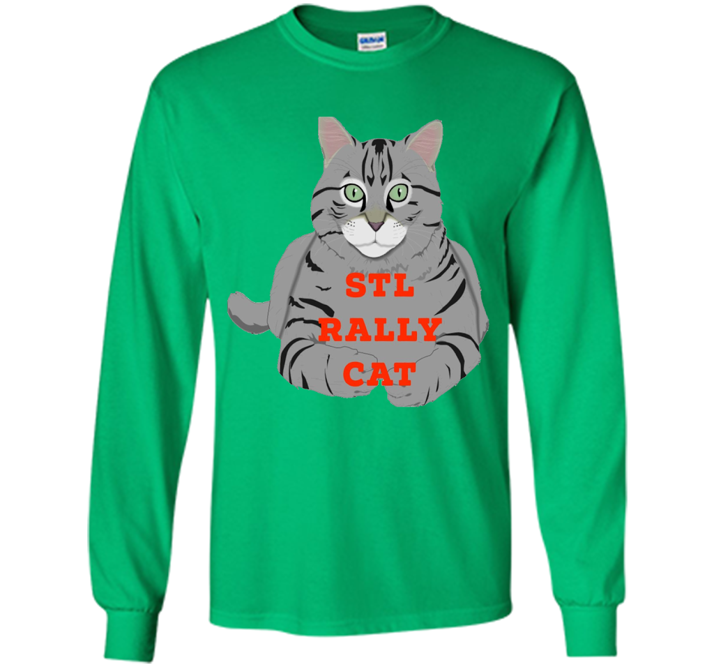 St. Louis Rally Cat T-Shirt t-shirt Irish Green