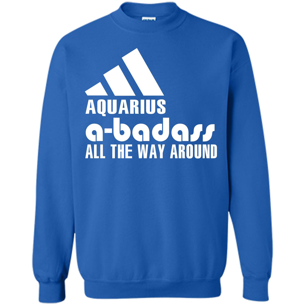 Aquarius A-Badass All The Way Around T-shirt Royal