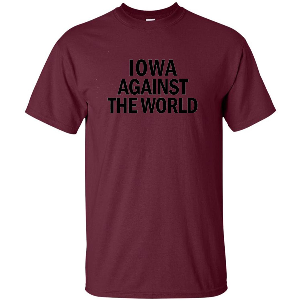 Iowa Against the World T-shirt Maroon
