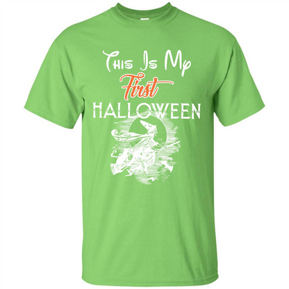 Halloween T-shirt This Is My First Halloween Lime