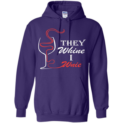 Wine T-shirt They Whine I Wine Purple